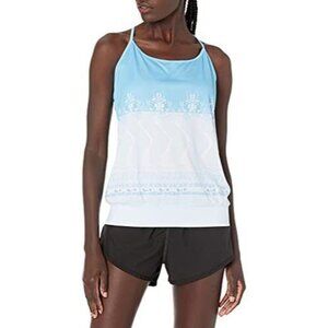 Charko Designs Women's Meru Athletic T-shirt, Violet/Blue, Size S